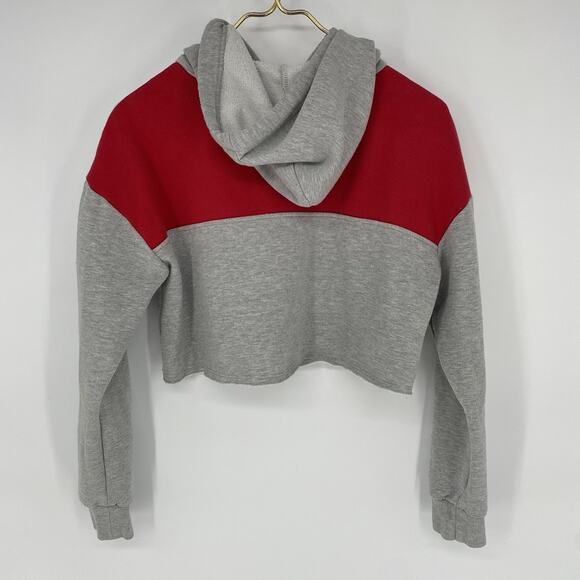 Hype and Vice Ball State Cropped Color Block Hoodie Women's Size S - Picture 2 of 6